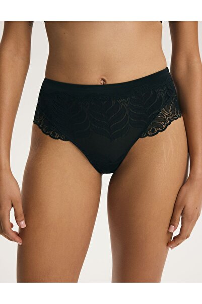 ESOTIQ Women's High Waist Briefs Elegant Panties with Beautiful Botanical Lac...