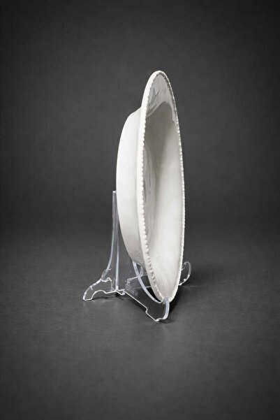 YONCA ART CONCEPT TEK ADET ACAR MARKA ZARİF TASARIM PORSELEN YEMEK TABAĞI 22 CM