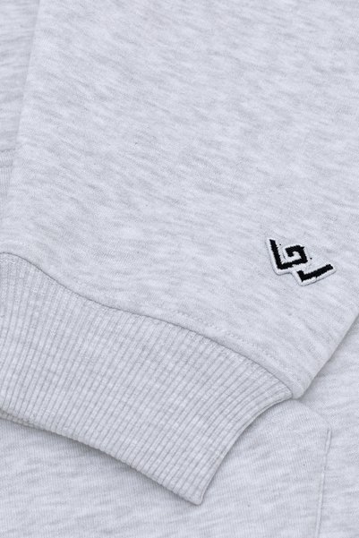 Cos Weirdos Gray Gray Basic Oversized Hoodie Sweatshirt
