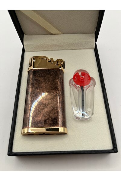 Hunter Premium Benzinli Metal Çakmak | Kendi Özel Kutusunda | Şık & Dayanıklı