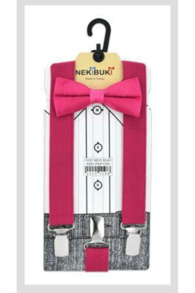 BİGÜMEX Neki Buki Flat Suspender Bow Tie Set 1-10 Years