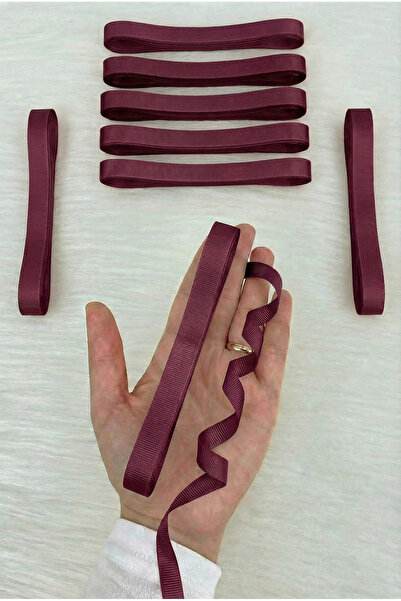 ZEYMERADE Burgundy Grogren Ribbon 1 cm 10 Meters, Bohça Dowry Henna Wedding G...