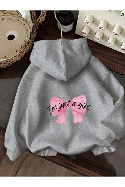 Rayan & Hoor Style Jast a girl printed oversize unisex premium black hoodie