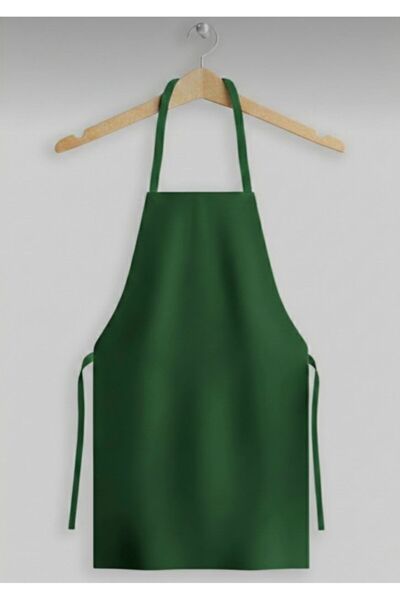 NAKKAŞİ ZARİF Fade-Resistant Kitchen Apron/Emerald Green