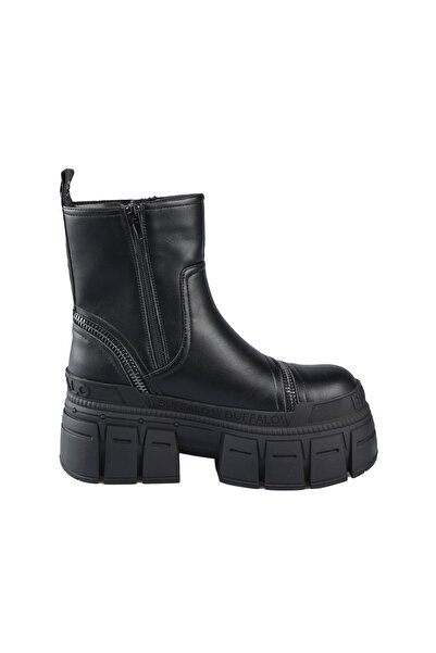 Buffalo Women's / Girls' Boots 1270133 Gospher Bootie Zip - Vegan Nappa -Black