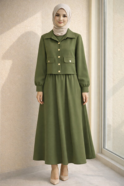 Kirazgym Buttoned Skirted Scuba Suit