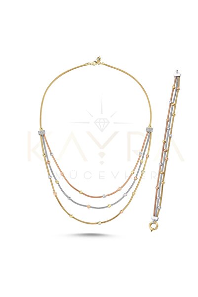 Kayra Mücevher Dorika Altın Kolye ve Bileklik TK20