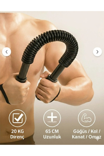 TeknoEser Bükbük Göğüs Yayı 20 KG Direnç - 65 CM Profesyonel Kas Geliştirici ...