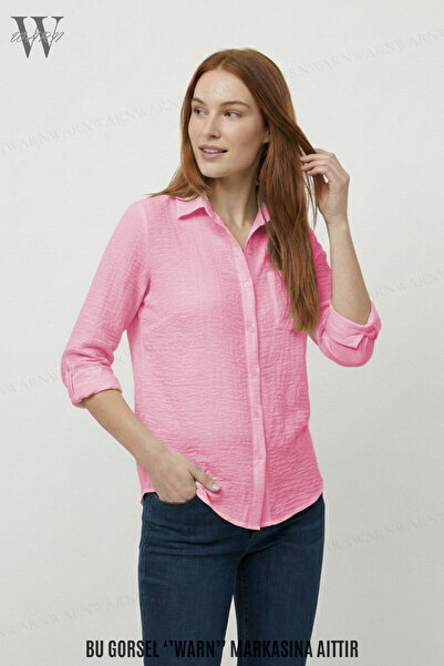 warn Women's Long Sleeve Shirt Muslin Fabric with Pockets 100% Cotton Texture...