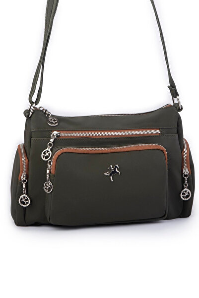 Nas Bag Women's Cross Multi-Eye Daily Bag Green Tan Buzzy (30X22 cm Size.)