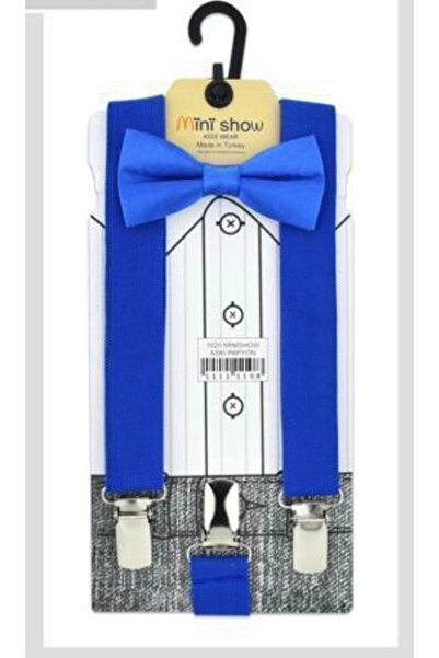 BİGÜMEX Set papion cu bretele simple Neki Buki (pentru vârstele 1-10 ani)