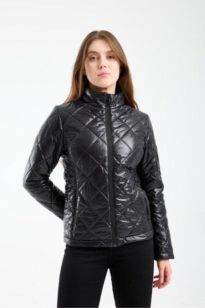G-FOX Women's Quilted Seasonal Coat – Lightly Padded, High Collar, Full Zippe...