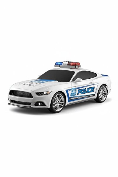 TOY LAND Police Car Toy with Lights & Sound – Friction Powered Vehicle for Ki...