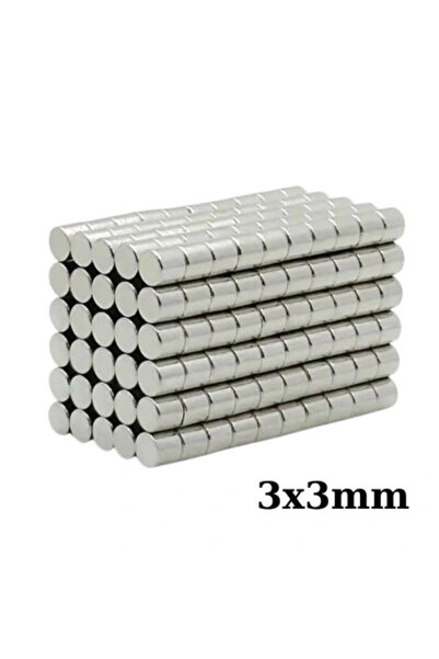 Genel Markalar 3x3mm Neodyum Güçlü Mıknatıs - Neodim Magnet