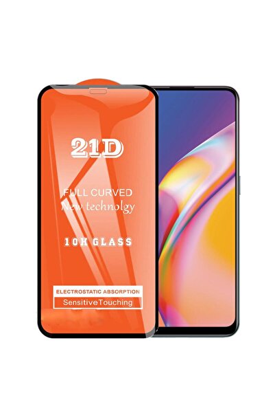 bzontech واقي شاشة متوافق مع هاتف اوبو رينو 5 لايت، زجاج 21d غير قابل للكسر