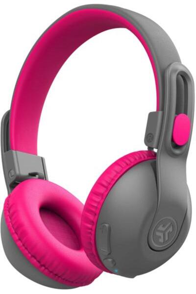 JLAB JBuddies Studio 2 Wireless Headphones Pink and Gray