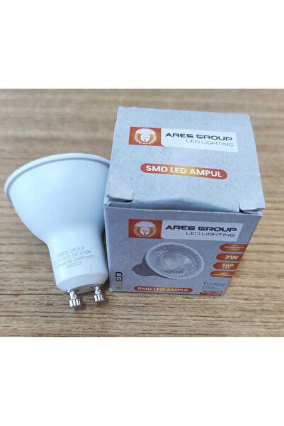 ARES Group 7W GU10 Duy SMD Led Ampul 560 Lümen Gün Işığı (3000K)