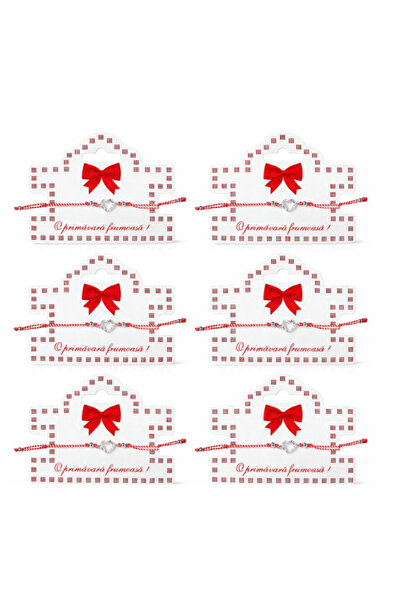 OEM Set of 6 Martisor Bracelets with Heart