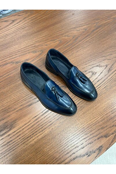 PAREZ Erkek Premium Corcik Kösele Taban Hakiki Deri Ayakkabı