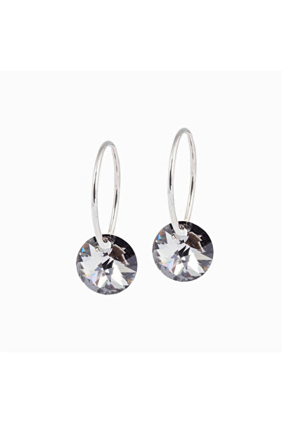 Blomdahl Hypoallergenic Titanium Medical Earring Round Crystal 14mm