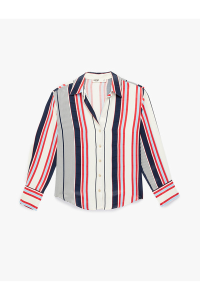 Koton Classic Collar Buttoned Long Sleeve Shirt