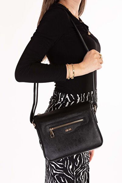 Gondol Γυναικεία Κομψή Καθημερινή Τσάντα ald.2808 Μαύρη