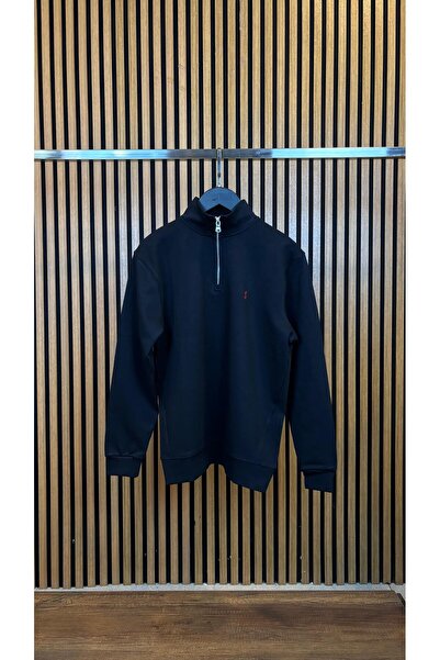 JESSE STORY Men's - Women's Unisex Half-Zip Embroidery Design Sweatshirt (Cod...