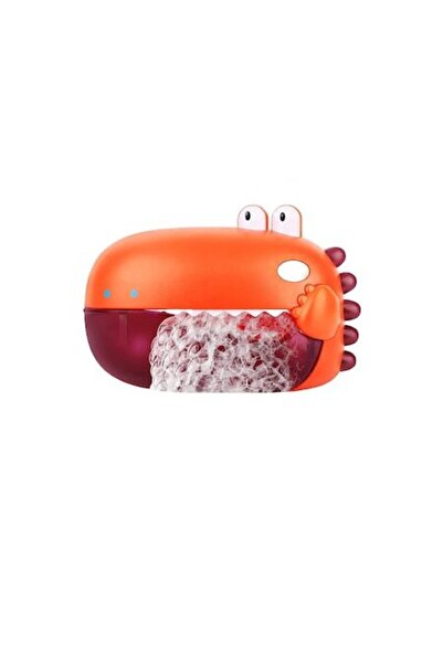 Otto Spa Musical Bath Toy with Foam Dispenser, Bubble Dinosaur, Orange