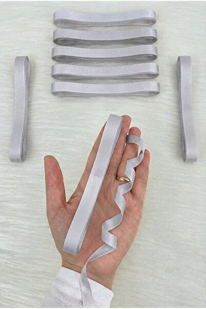 ZEYMERADE Gray Grogren Ribbon 1 cm 10 Meters, Bohça Dowry Wedding Engagement ...