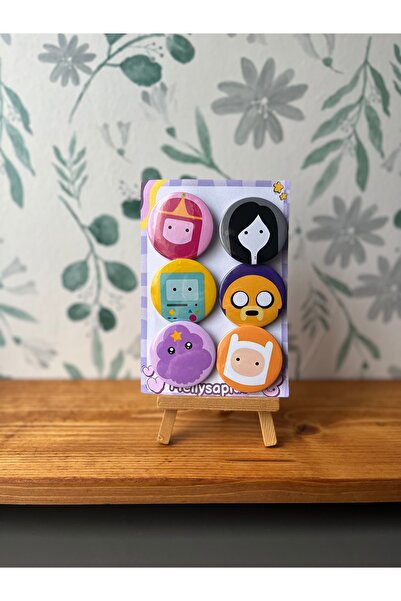 mellysaplush Adventure time seti 6 adet rozet