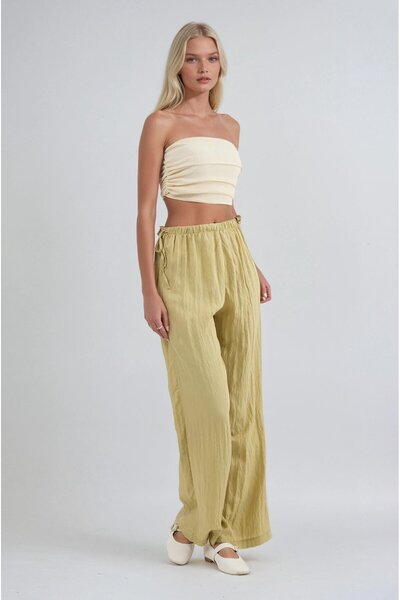 Lijuri Beli Gathered Detailed Comfortable Trousers 0128