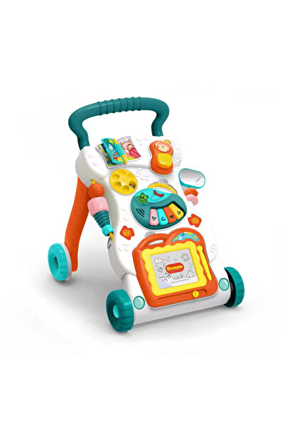 Zenva Walker cu centru de activități multifuncțional, Verde închis