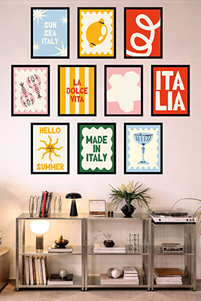 UNT Bucătărie cu aspect de cadru, 10 piese |   Modern |   Set de pictură cu a...