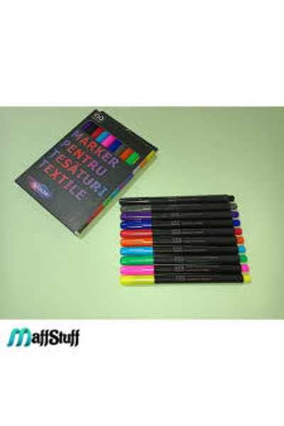 MaffStuff Set of 10 markers for writing on textiles, clothes and shoes