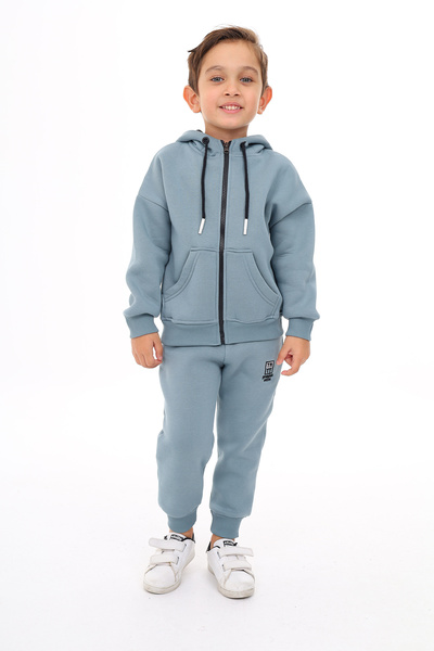 Toontoy Dječački set od 2 delova: majica sa kapuljačom i printom, sa džepovim...