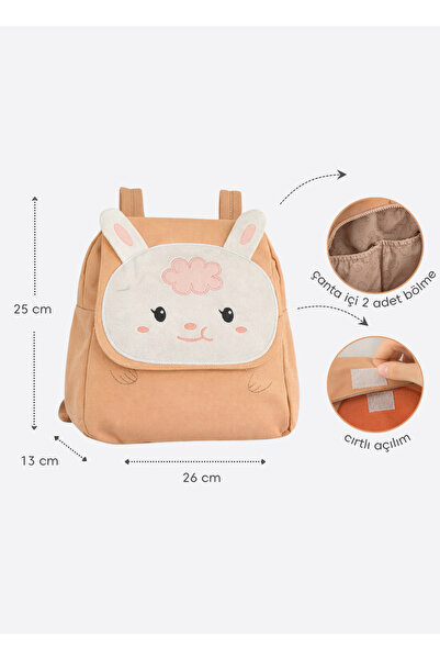 kitikate Mini Bag Backpack Orange Rabbit