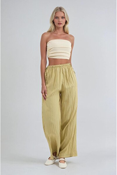 Lijuri Beli Gathered Detailed Comfortable Trousers 0128