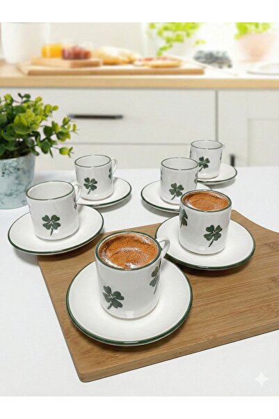 ŞURA MUTFAK 6 kişilik Handmade Kahve fincan takımı 12 parça