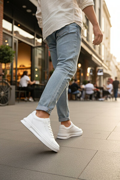 enoch حذاء إينوخ الرياضي اليومي ذو النعل المسطح لتقويم العظام