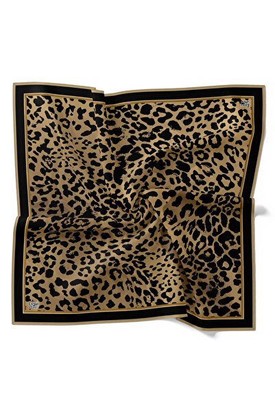 Levidor Leopard Pattern Sparkling Crystal Scarf