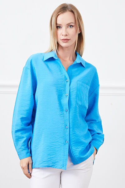 zenne Single Pocket Shirt Blue