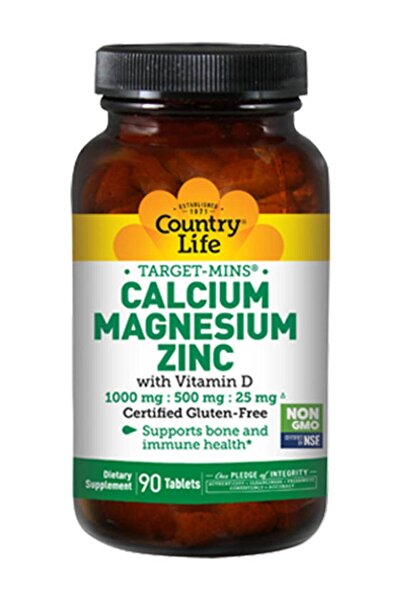 COUNTRY LIFE Calcium Magnesium Zinc Tablets 90's