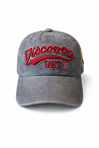 FEEMELS Vintage Look Denim Hat with Embroidery - Unisex Casual Baseball Cap