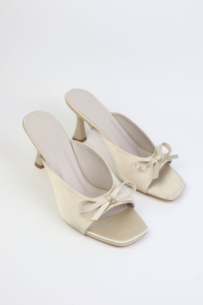 VARENZA WOMAN SHOES Satin Women's Heeled Slippers and Sandals