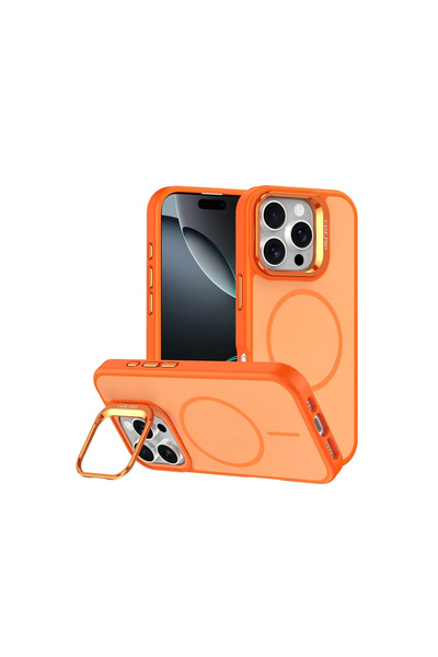 Marsilyan غطاء جوكو ايفون 16 برو ماكس فليكسا ماج سيف - برتقالي