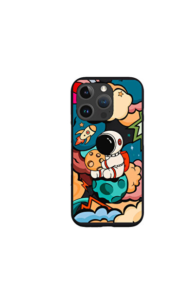 KaffCase حافظة هاتف متوافقة مع آيفون 16 برو ماكس بتصميم رائد الفضاء 3 مطبوعة