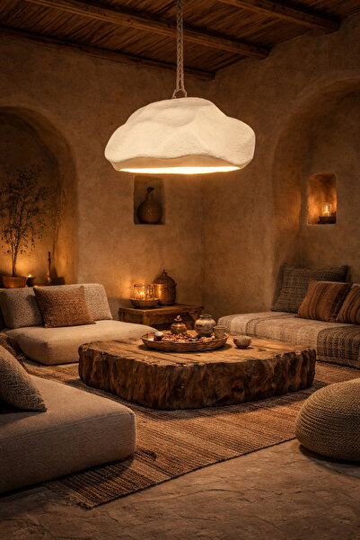 qwell Modern Bohemian Hanging Light with Pearl Design