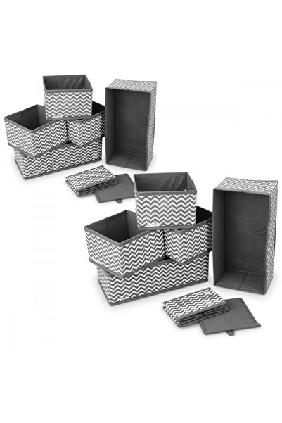 Navaris Set of 12 storage boxes, various sizes, 49052.10