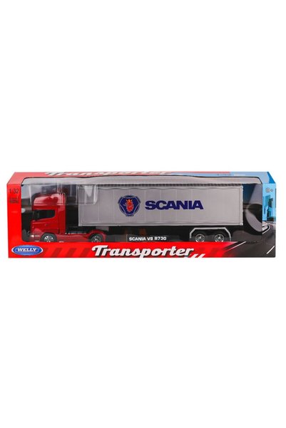 TRENDYPAZARS 32671S-W NessiWorld Scania Transporter V8 R730 1:24 -Karsan Oyuncak