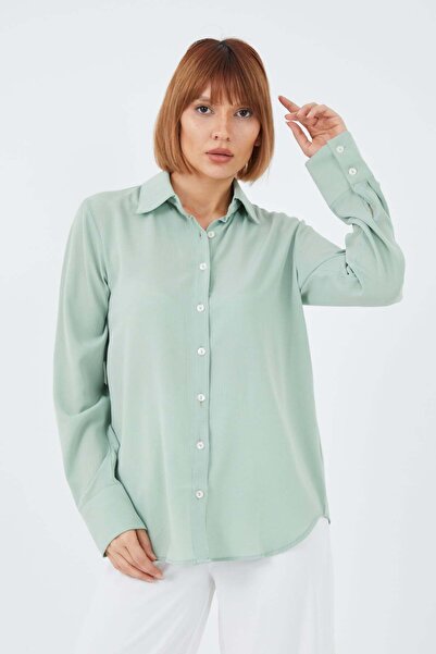 zenne Ribbed shirt sea green
